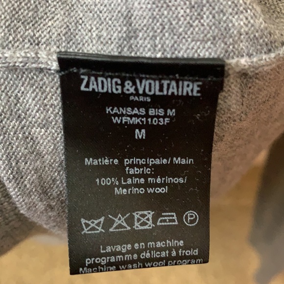 Zadig and Voltaire long sleeve thin sweatshirt - Picture 5 of 5